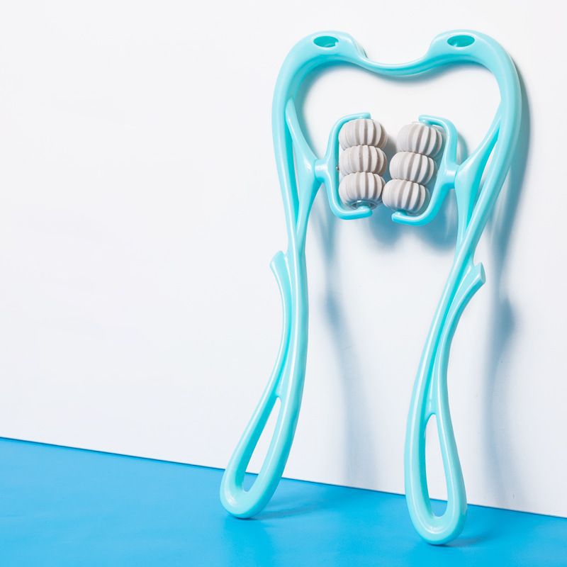 6-Roller Cervical Neck Massager - Deep Tissue Relief Tool